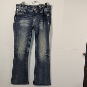 Miss Me Dark Blue Boot Cut Jeans